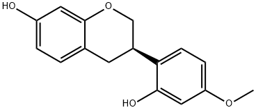 (3R)-Vestitol 구조식 이미지