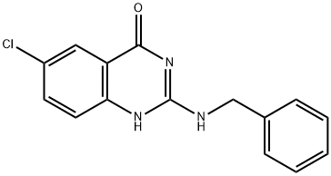 2-(벤질라미노)-6-클로로퀴나졸린-4(3H)-온 구조식 이미지