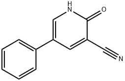 3-Pyridinecarbonitrile, 1,2-dihydro-2-oxo-5-phenyl- Structure