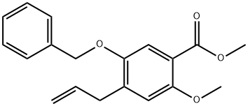 Methyl 4-allyl-5-(benzyloxy)-2-Methoxybenzoate Structure