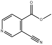 4-Pyridinecarboxylic acid, 3-cyano-, Methyl ester Structure