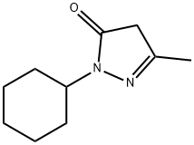 2-Cyclohexyl-5-Methyl-2,4-dihydro-pyrazol-3-one Structure