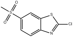 2-클로로-6-메탄술포닐-벤조티아졸 구조식 이미지