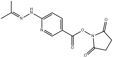 2,5-dioxopyrrolidin-1-yl 6-(2-(propan-2-ylidene)hydrazinyl)nicotinate               (S-SANH) Structure