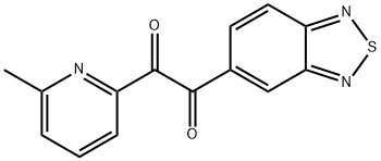 1-(2,1,3-Benzothiadiazol-5-yl)-2-(6-Methyl-2-pyridinyl)-1,2-ethanedione 구조식 이미지