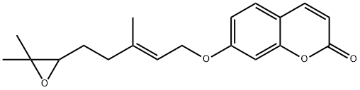 7-[[(2E)-5-(3,3-Dimethyl-2-oxiranyl)-3-methyl-2-penten-1-yl]oxy]-2H-1-benzopyran-2-one 구조식 이미지