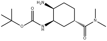 tert-butyl (1R,2S,5S)-2-aMino-5-(diMethylcarbaMoyl)cyclohexylcarbaMate 구조식 이미지