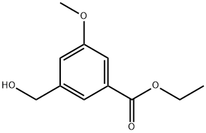 에틸3-(하이드록시메틸)-5-메톡시벤조에이트 구조식 이미지
