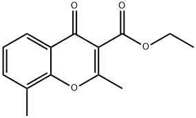 Ethyl 2,8-diMethyl-4-oxo-4H-chroMene-3-carboxylate Structure