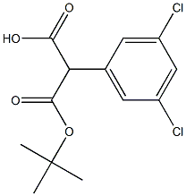 2-(Tert-butoxycarbonyl)-2-(3,5-dichlorophenyl)acetic acid 구조식 이미지