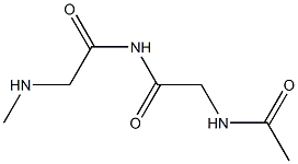 Glycinamide,  N-acetylglycyl-N-methyl-,  radical  ion(1+)  (9CI) Structure
