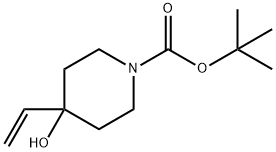 tert-butyl 4-hydroxy-4-vinylpiperidine-1-carboxylate Structure