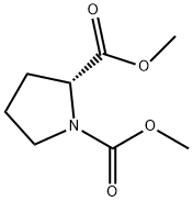 (R)-DiMethyl pyrrolidine-1,2-dicarboxylate Structure