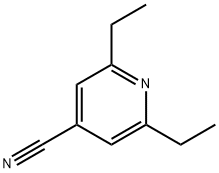 2,6-Diethylisonicotinonitrile Structure