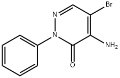 4-AMino-5-broMo-2-phenylpyridazin-3(2H)-one Structure