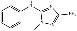 1-Methyl-N5-phenyl-1H-1,2,4-triazole-3,5-diaMine 구조식 이미지