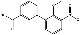 2'-메톡시-3'-니트로-비페닐-3-카르복실산 구조식 이미지