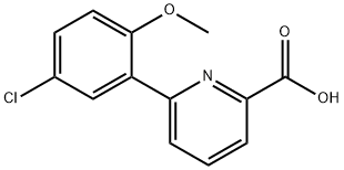 6-(5-Chloro-2-Methoxyphenyl)picolinic acid Structure