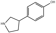 4-(피롤리딘-3-일)페놀 구조식 이미지