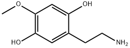 2-(2-아미노에틸)-5-메톡시벤젠-1,4-디올 구조식 이미지