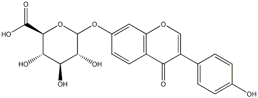 Daidzein-7-O-glucuronide Structure
