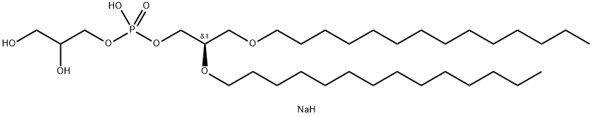 1,2-di-O-tetradecyl-sn-glycero-3-phospho-(1'-rac-glycerol) (sodiuM salt) Structure