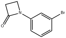 1-(3-broMophenyl)azetidin-2-one Structure
