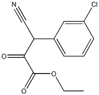 3-(3-클로로-페닐)-3-시아노-2-옥소-프로피온산에틸에스테르 구조식 이미지