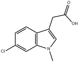 2-(6-Chloro-1-Methyl-1H-indol-3-yl)acetic acid 구조식 이미지