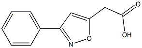 3-phenyl-5-isoxazoleacetic acid Structure