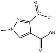 1-메틸-3-니트로-1H-피라졸-4-카르복실산 구조식 이미지