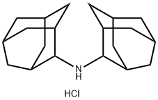 N-Tricyclo[3.3.1.1(3,7)]dec-2-yl-tricyclo[3.3.1.1(3,7)]decan-2-amine hydrochloride Structure