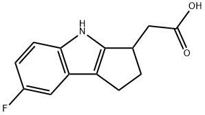 2-(7-Fluoro-1,2,3,4-tetrahydrocyclopenta[b]indol-3-yl)acetic acid Structure