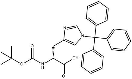 393568-74-6 (R)-2-((tert-Butoxycarbonyl)amino)-3-(1-trityl-1H-imidazol-4-yl)propionic acid