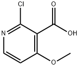 2-Chloro-4-Methoxy-3-pyridinecarboxylic acid 구조식 이미지