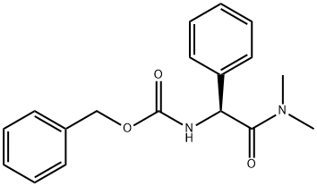 CarbaMic acid, N-[(1S)-2-(diMethylaMino)-2-oxo-1-phenylethyl]-, phenylMethyl ester Structure