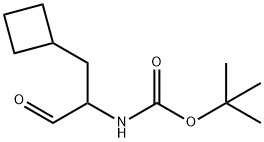 tert-butyl (1-cyclobutyl-3-oxopropan-2-yl)carbaMate Structure