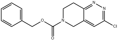 3-Chloro-7,8-dihydro-5H-pyrido[4,3-c]pyridazine-6-carboxylic acid benzyl ester Structure