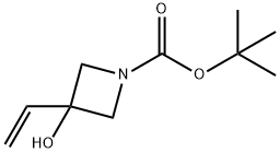 tert-부틸3-히드록시-3-비닐아제티딘-1-카르복실레이트 구조식 이미지