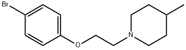 1-(2-(4-브로모페녹시)에틸)-4-메틸피페리딘 구조식 이미지