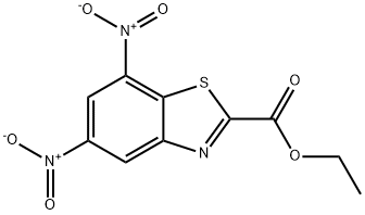 에틸5,7-디니트로벤조[d]티아졸-2-카르복실레이트 구조식 이미지