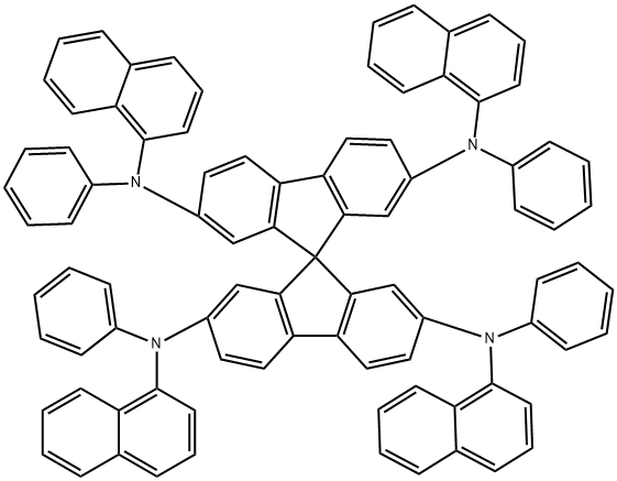 Spiro-2NPB,2,2',7,7'-테트라키스[N-나프탈레닐(페닐)-아미노]-9 구조식 이미지