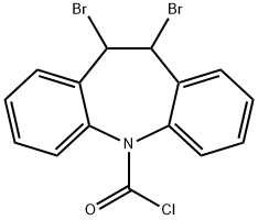 5H-Dibenz[B,F]Azepine-5-Carbonyl Chloride, 10,11-DibroMo-10,11-Dihydro- Structure