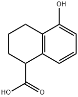 5-Hydroxy-1,2,3,4-tetrahydronaphthalene-1-carboxylic acid Structure