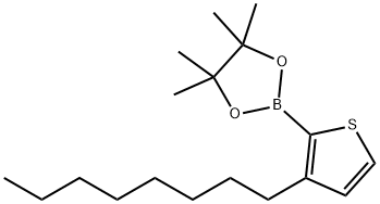 3-n-Octyl-2-(4,4,5,5-tetraMethyl-1,3,2-dioxaborolan-2-yl)thiophene 구조식 이미지