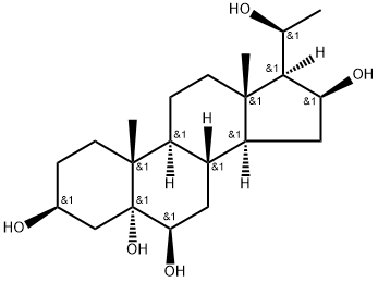 (16S,20S)-Pregnan-3beta,5alpha,6beta,16,20-pentaol Structure