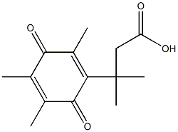 3-(2,3,5-triMethyl-1,4-benzoquinonyl)-3-Methylbutyric acid 구조식 이미지