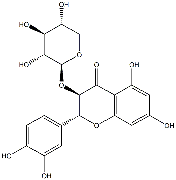 Taxifolin 3-O-beta-D-xylopyraside 구조식 이미지