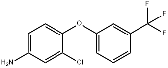 벤젠나민,3-클로로-4-[3-(트리플루오로메틸)페녹시]- 구조식 이미지