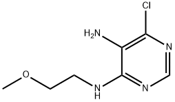 6-Chloro-N4-(2-Methoxy-ethyl)-pyriMidine-4,5-diaMine Structure